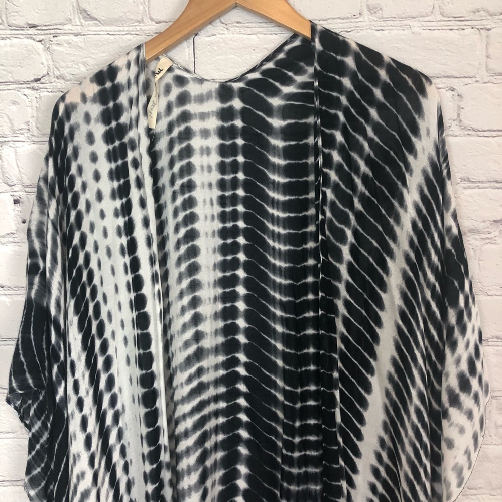 Michael Stars Swim Coverup Wrap Tie Dyed One Size - Picture 5 of 11